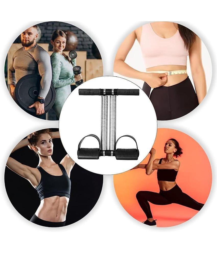 HSP ENTERPRISES Tummy Trimmer Double Spring For Men & Women Body Tonner Abs Exercise & Fitness Equipment Abdominal Exercise Fore Home - Black