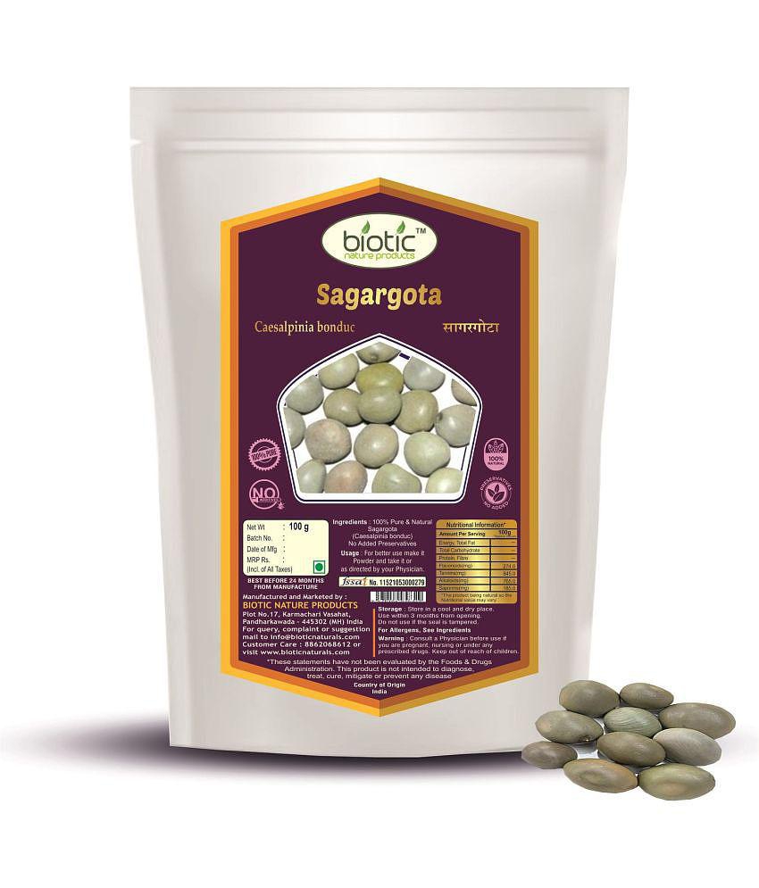 Biotic Sagargota Seed -Caesalpinia bonducella- Karanjwa-Kalarchikai-Sagargoti 100 gm