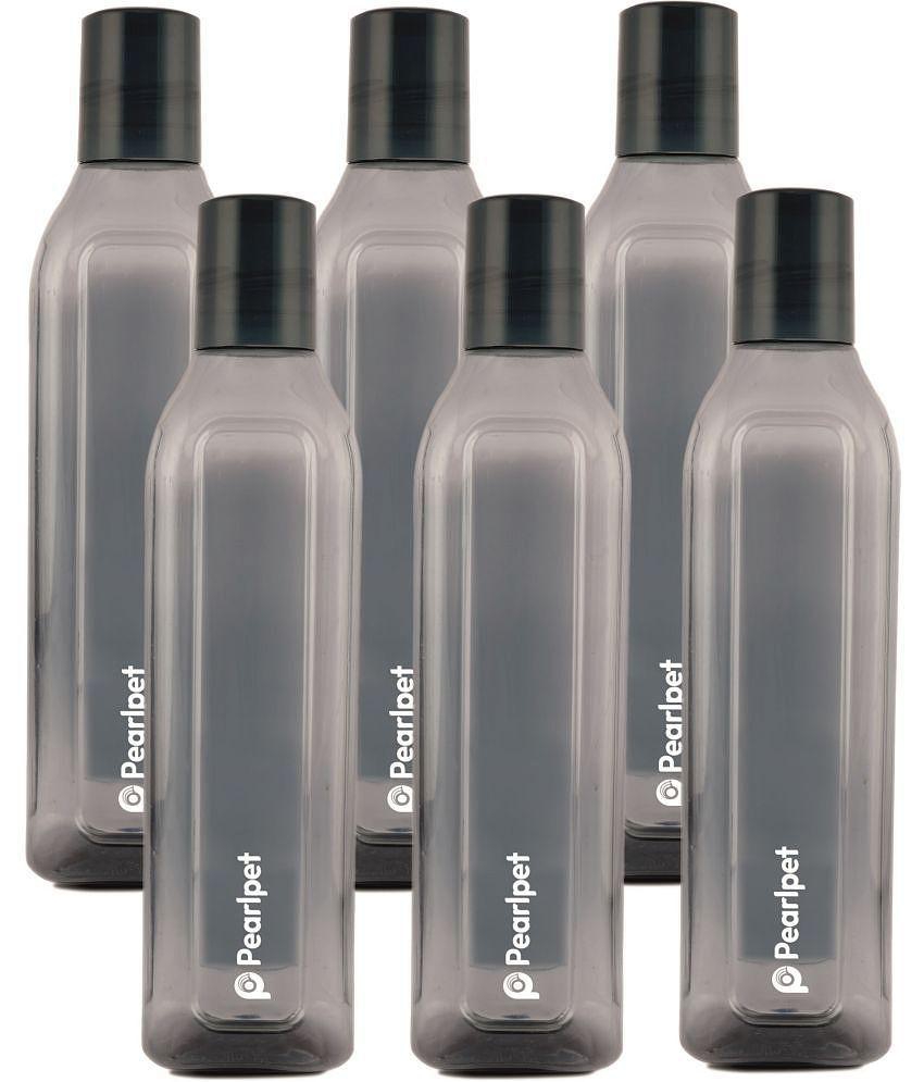 PearlPet - Grey Water Bottle ( Pack of 6 ) - Grey