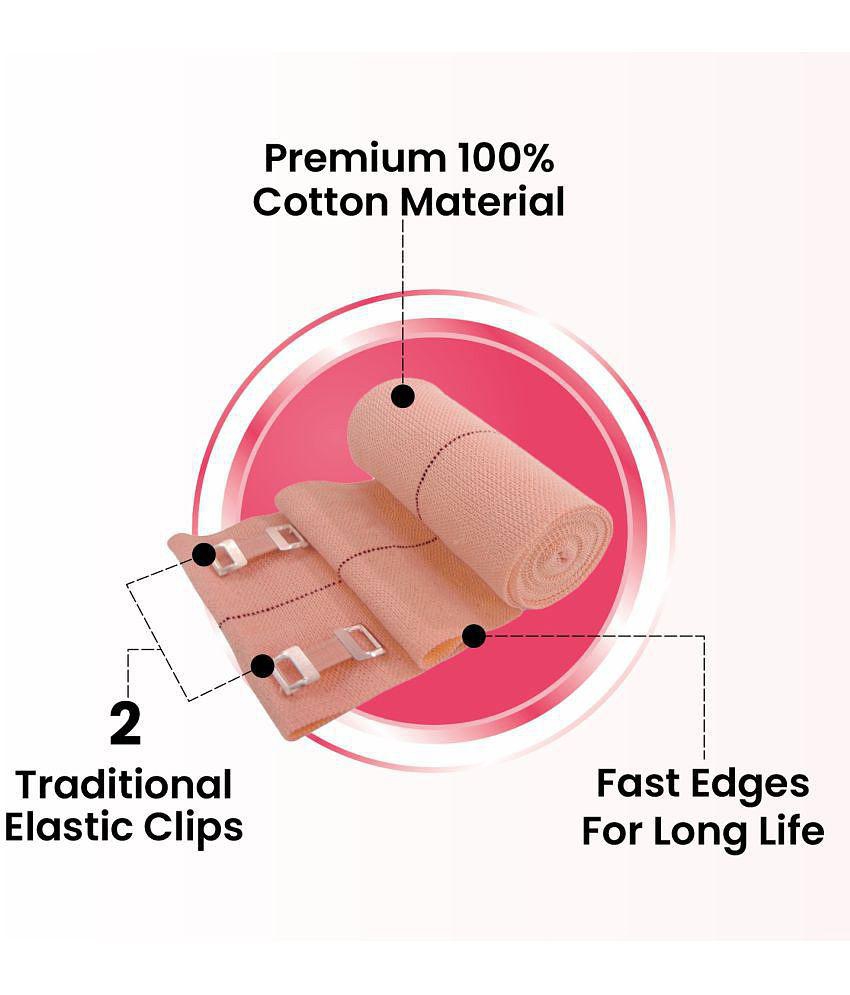 Leeford Cotton Crepe Bandage (6cm x 4m) Pack of 2