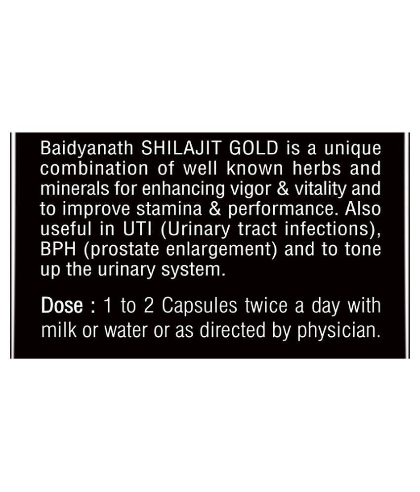 Baidyanath Shilajit Gold | 10+10 Caps (Pack of 2 )