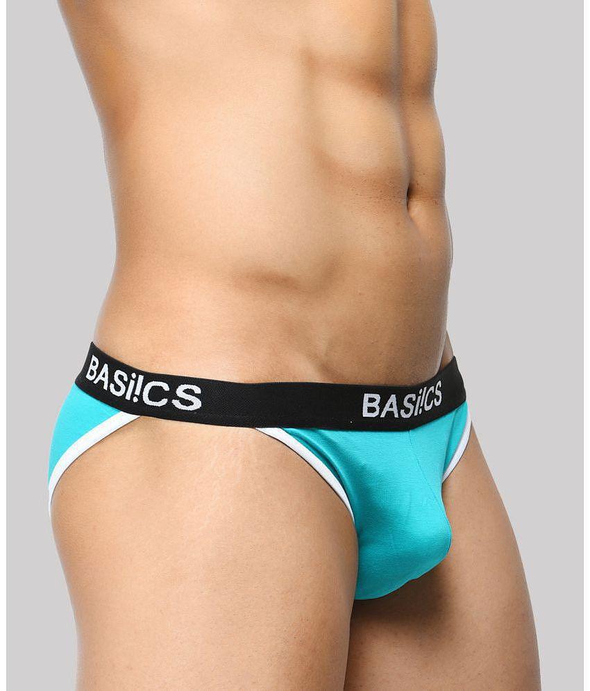 Chic Men BASIICS By La Intimo - Turquoise BCSBR02 Spandex Men's Bikini ( Pack of 1 ) - None 2025