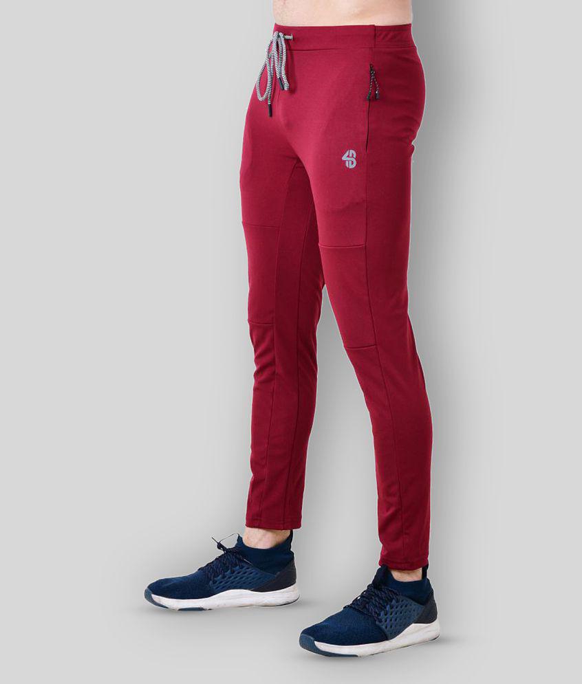 Forbro - Maroon Polyester Men''s Trackpants ( Pack of 1 ) - M