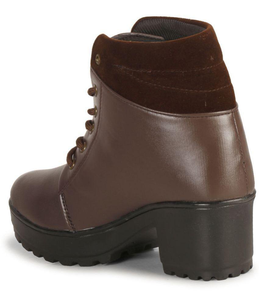 Ishransh - Brown Women's Ankle Length Boots - None