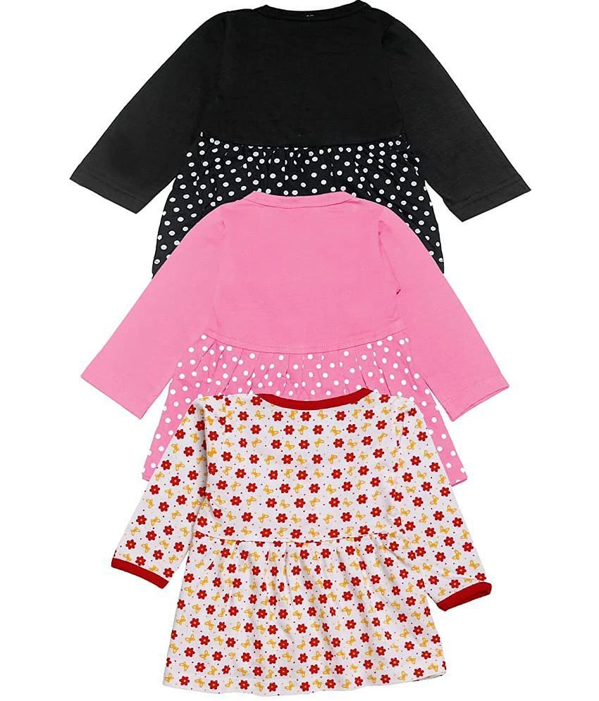 Affordable Women Babeezworld Baby Girl’s Pure Cotton Knee Length Dress Pack Of 3 - None 2025 at 