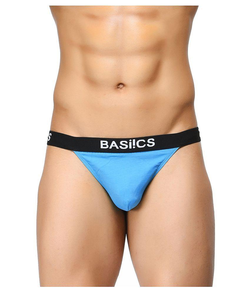 Sophisticated Men BASIICS By La Intimo - Multicolor Cotton Blend Mens Thongs ( Pack of 3 ) - L 2