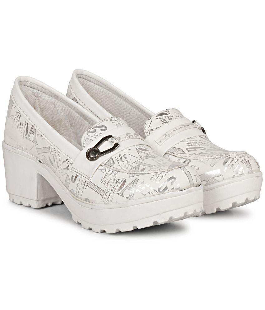 Ishransh - White Women's Pumps Heels - None