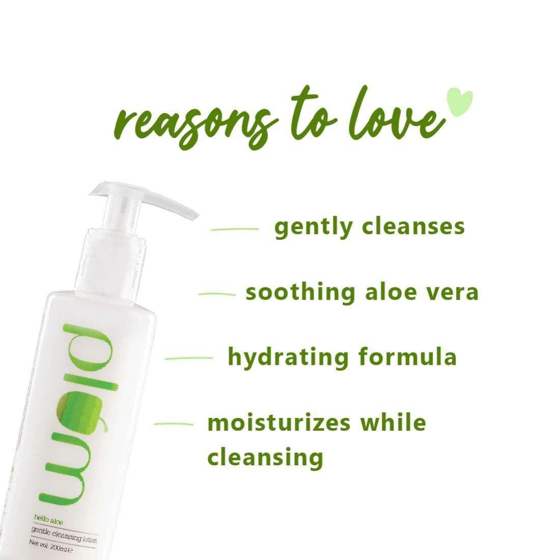 Hello Aloe Gentle Cleansing Lotion | Aloe Vera Gel Lotion