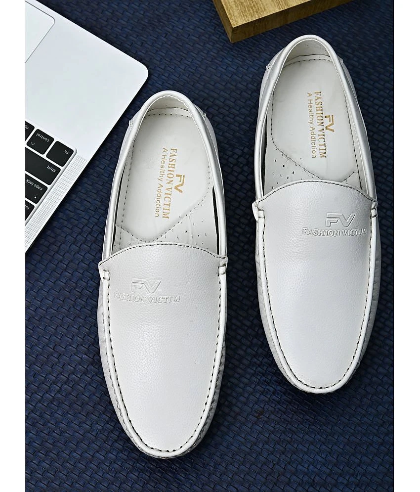 Affordable Women Fashion Victim White Loafers - 9 2025 at ShopCircuit | ONDC