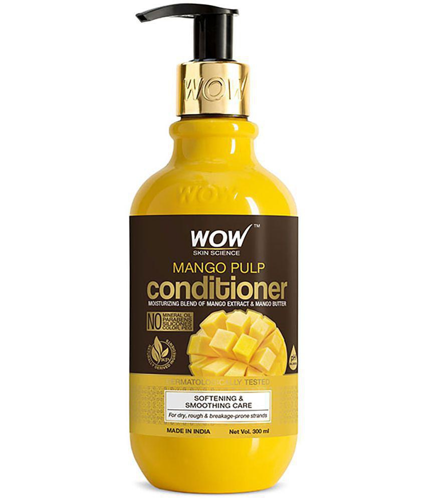 WOW Skin Science Mango Conditioner For Healthy Hair - No Mineral Oil, Parabens, Silicones, Synthetic Color, PEG - 300mL