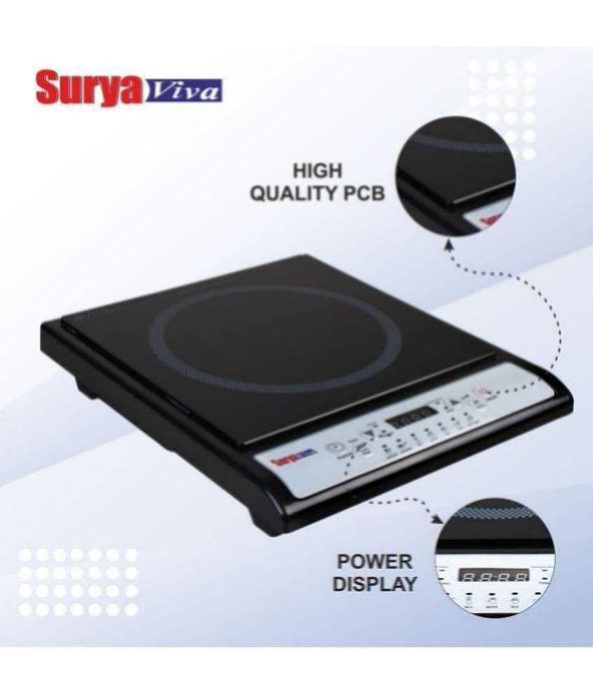 SURYAVIVA Button Induction 2200 Watt Induction Cooktop