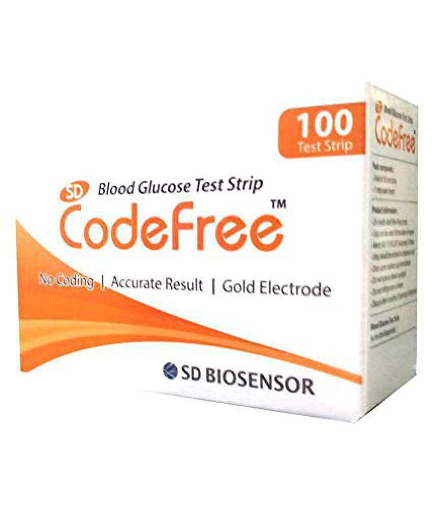 SD Codefree Blood Glucose100 Str Expiry March 2024