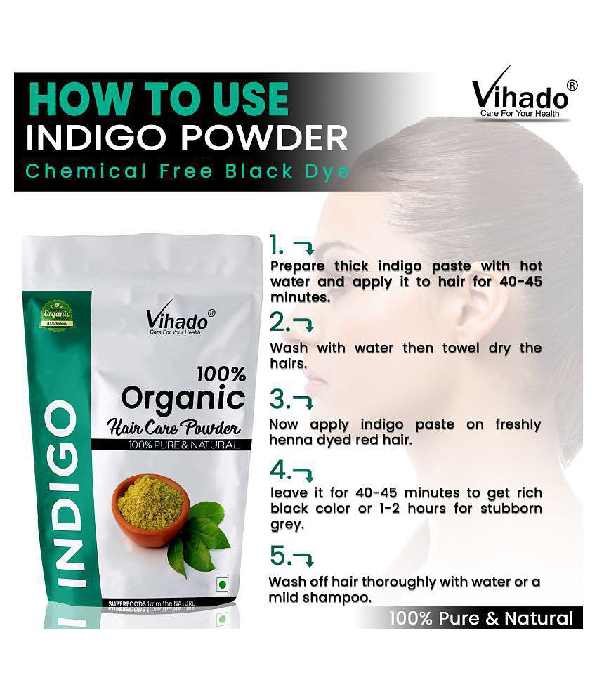 Vihado Natural Indigo Hair colour Hair Scalp Treatment 250 g