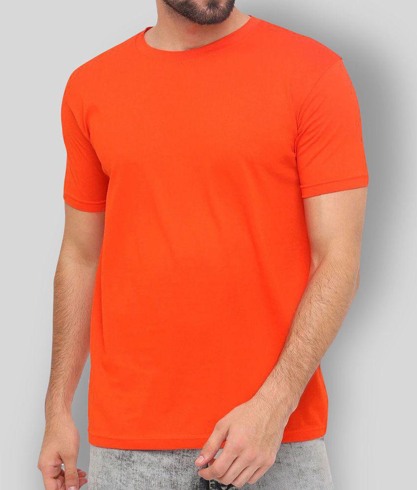 SKYRISE - Orange Cotton Slim Fit Men's T-Shirt ( Pack of 1 ) - None