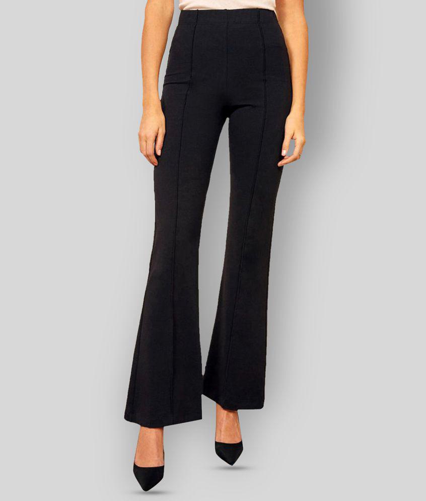 Affordable Men Addyvero - Black Cotton Blend Bootcut Fit Womens Bootcut Pants  ( Pack of 1 ) - 3