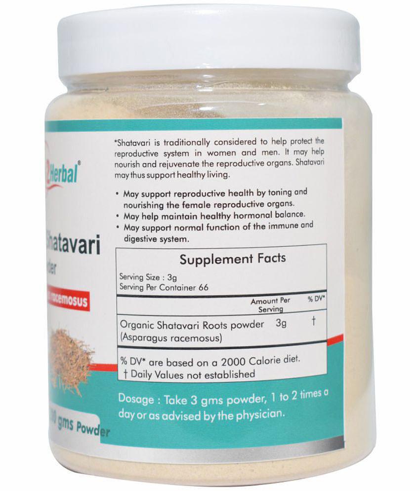 Way2Herbal Organic Shatavari Powder 200 gm Pack Of 1