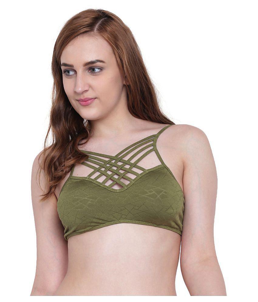 Sophisticated Men La Intimo Polyester Minimizer Bra - Green - 34B 2025 at ShopCircuit | ONDC