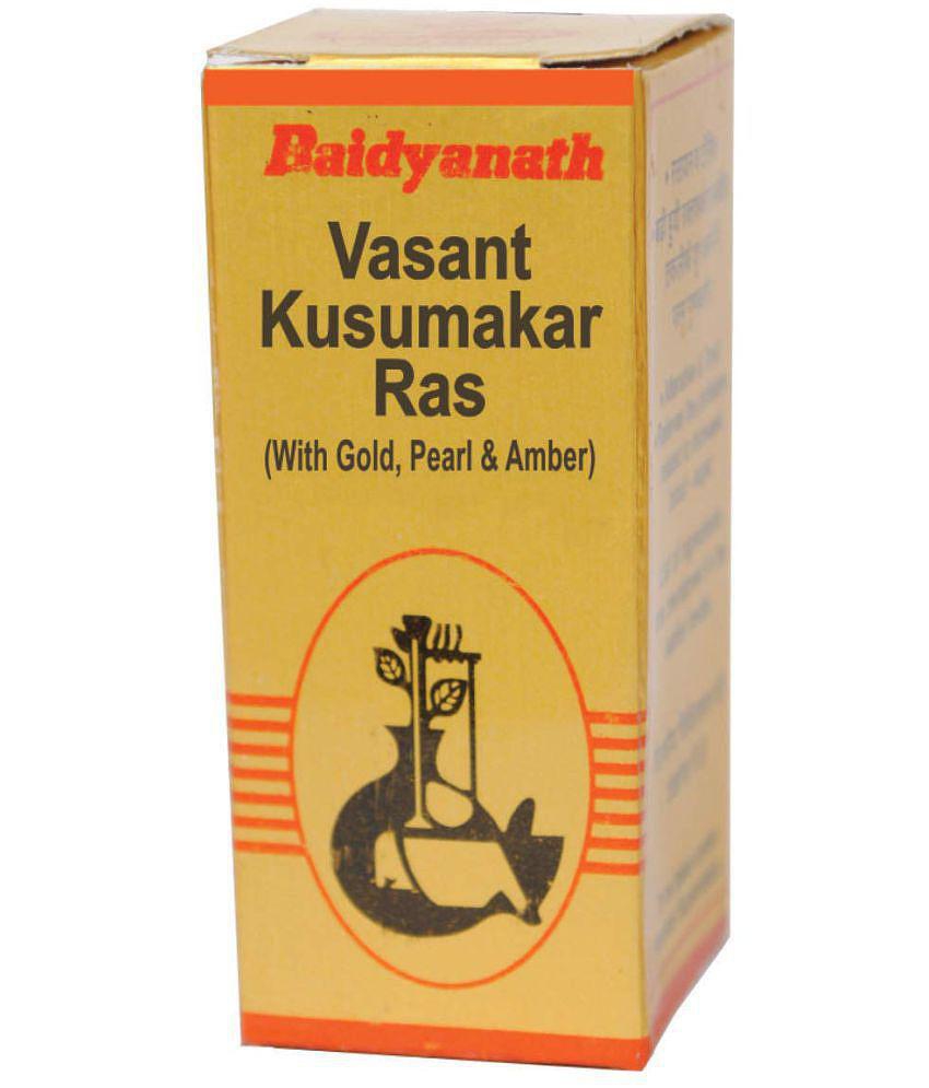 Baidyanath Vasant Kusumakar Ras With Gold And Pearl Tablet 10 no.s Pack of 1