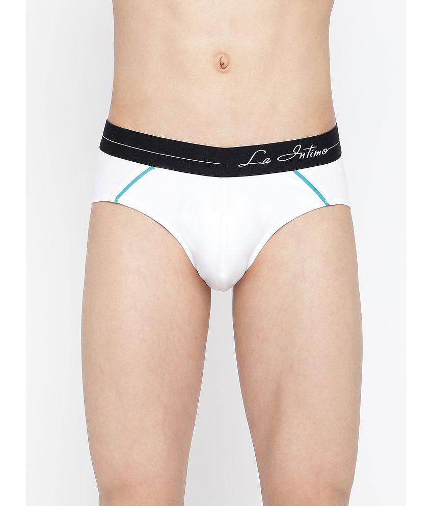 Best Men La Intimo White Cotton Mens Briefs ( Pack of 1 ) - None 2025 at ShopCircuit | ONDC