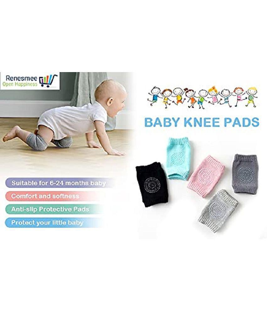 KALPVRUKSH ENTERPRISE - Multicolor Cotton Baby Knee Pad ( Pair of 1 )