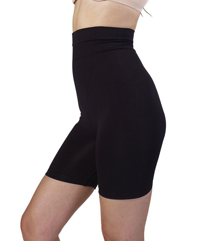 Luxurious Men Swee Black Non-Padded High Waist & Short Thigh Shaper - M 2025 at ShopCircuit | ON