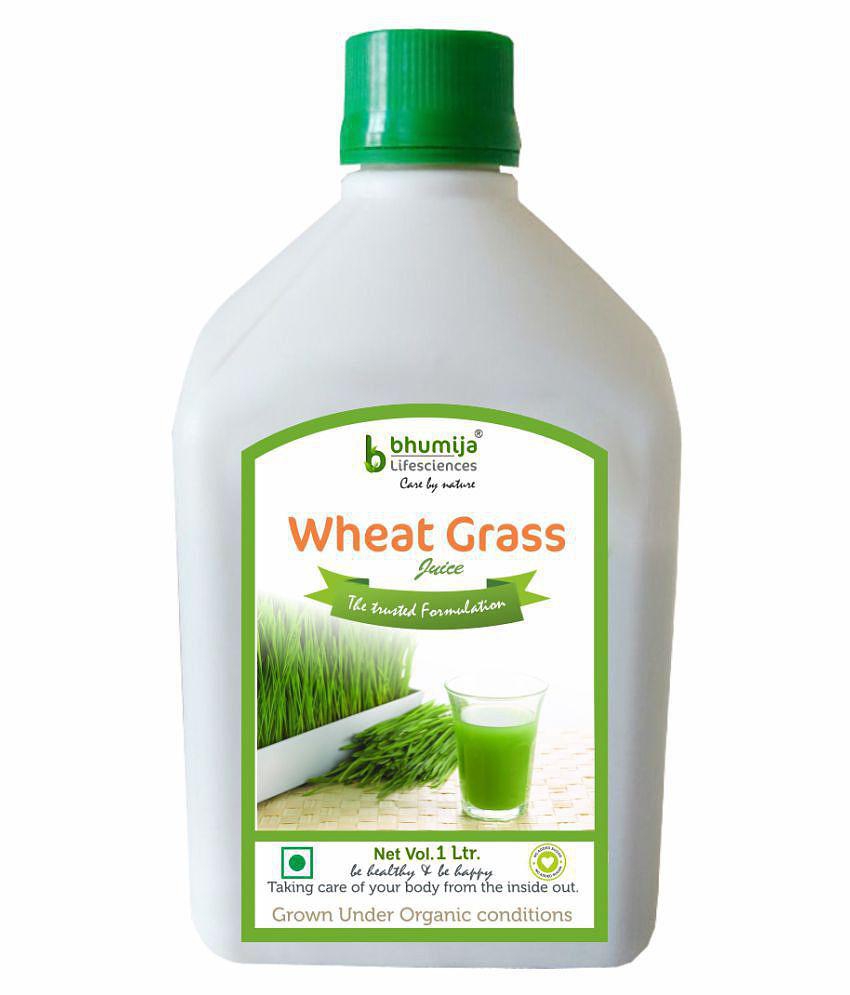 BHUMIJA LIFESCIENCES Plain Wheat Grass Juice Health Drink Liquid 1 l