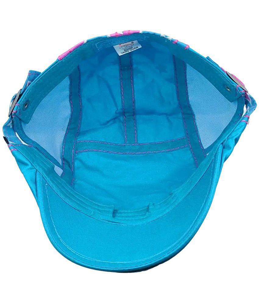 Trendy Men Zacharias Unisex Kids Cotton Beret Golf Cap jk-08 (Blue_2-6 Years) (Pack of 1) - None