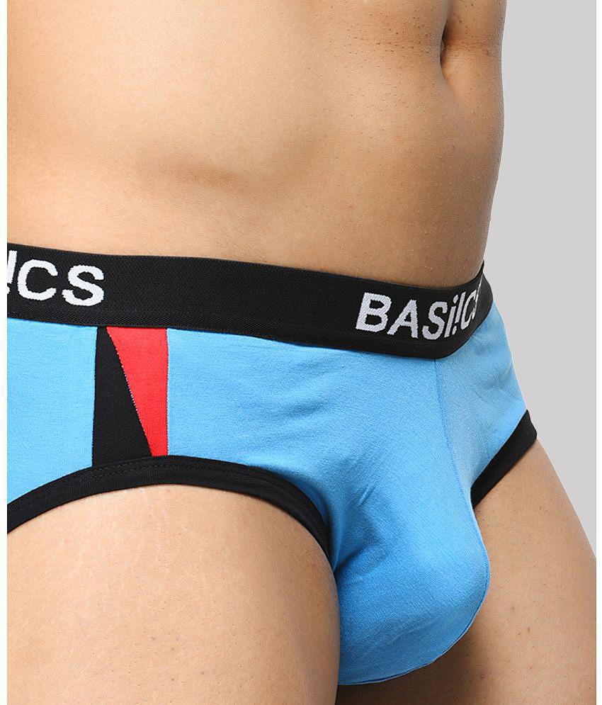 Modern Men BASIICS By La Intimo - Blue BCSBR07 Spandex Men's Briefs ( Pack of 1 ) - None 2025 at