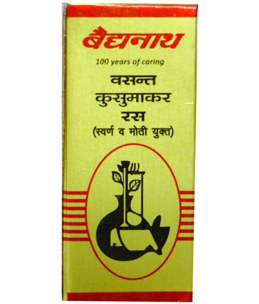 Baidyanath Vasant Kusumakar Ras (With Gold & Pearl), Aids In Sugar Balance - 10 Tablets