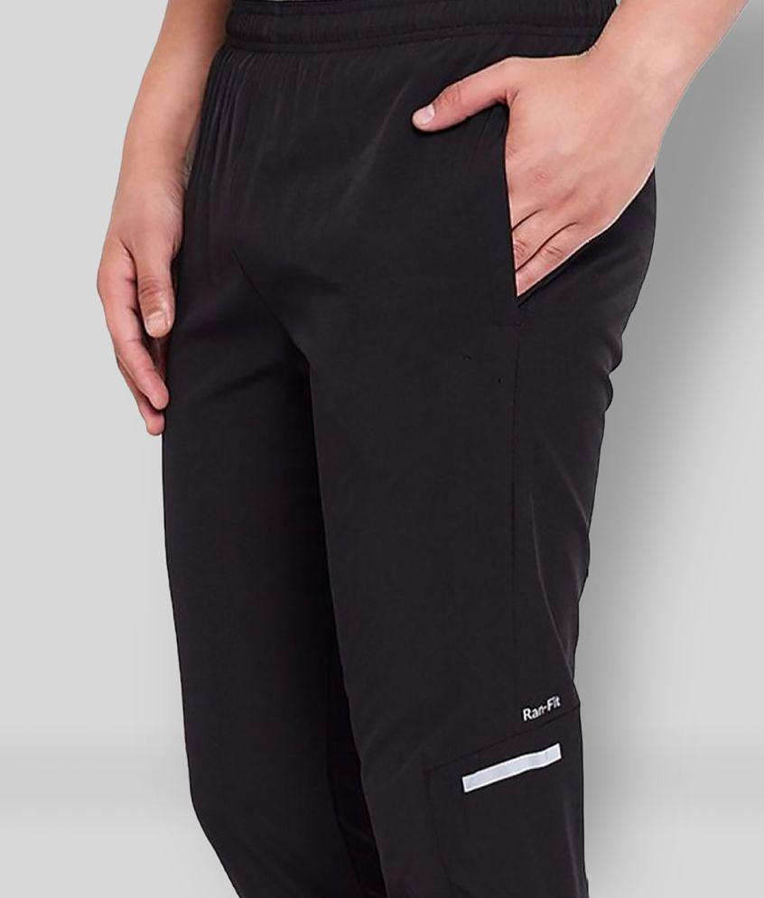 RANBOLT - Black Polyester Men's Trackpants ( Pack of 1 ) - M