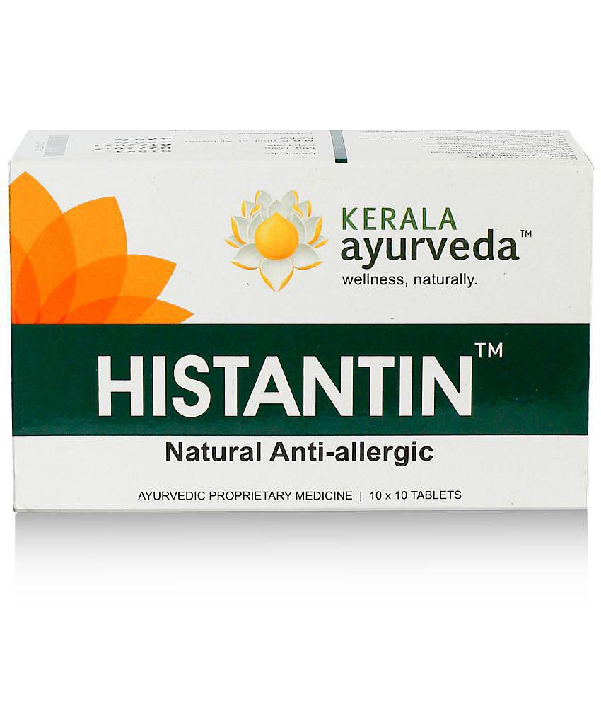 Kerala Ayurveda Histantin 100 Tablets,Non-Drowsy Ayurvedic Pills For Relief From Allergies, With Amla, Turmeric and Guduchi