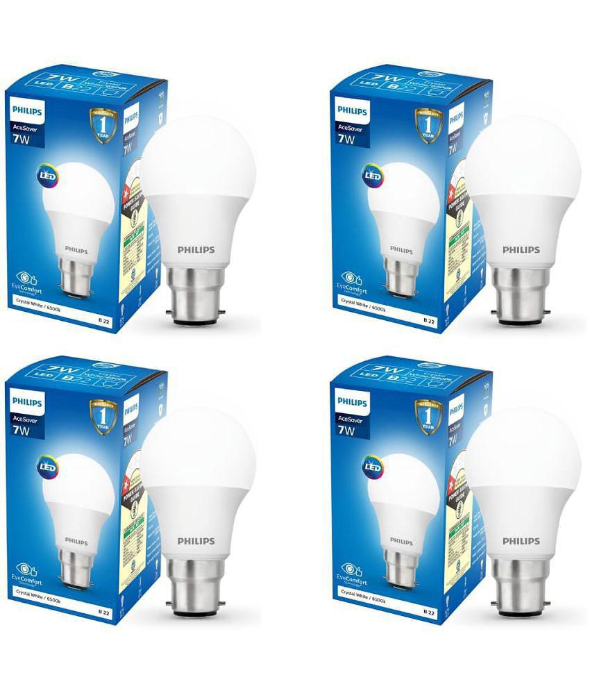 Philips 7w Cool Day light LED Bulb ( Pack of 4 )