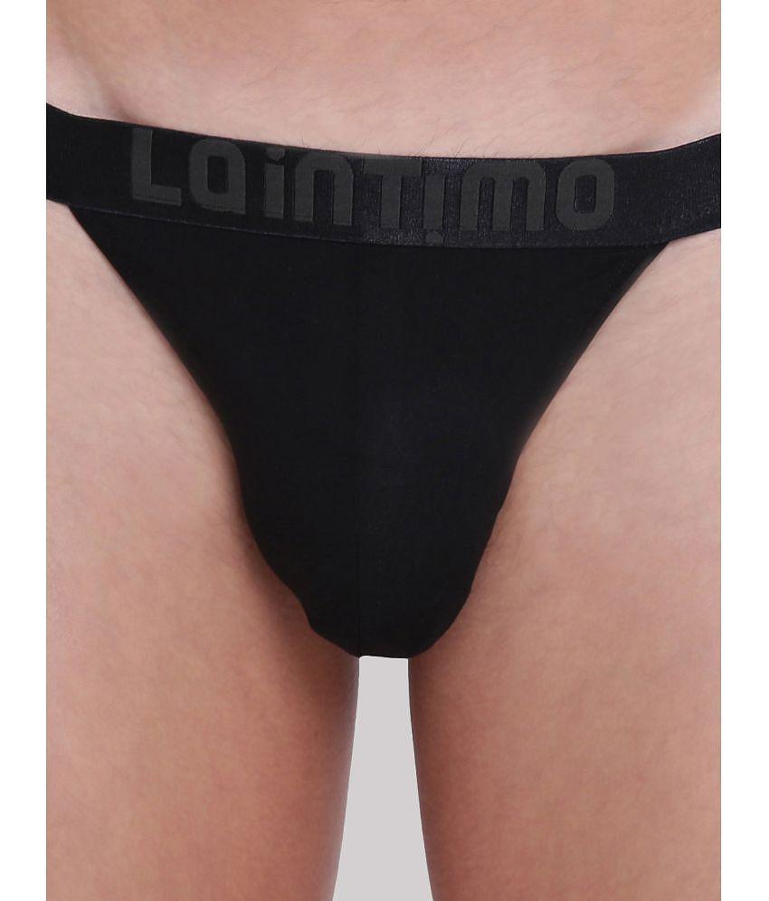 Latest Men La Intimo - Black LISL031 Cotton Blend Mens Bikini ( Pack of 1 ) - None 2025 at ShopC