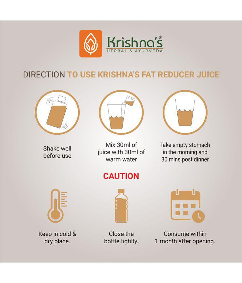 Krishna's Herbal & Ayurveda Fat Reducer Juice 1000ml