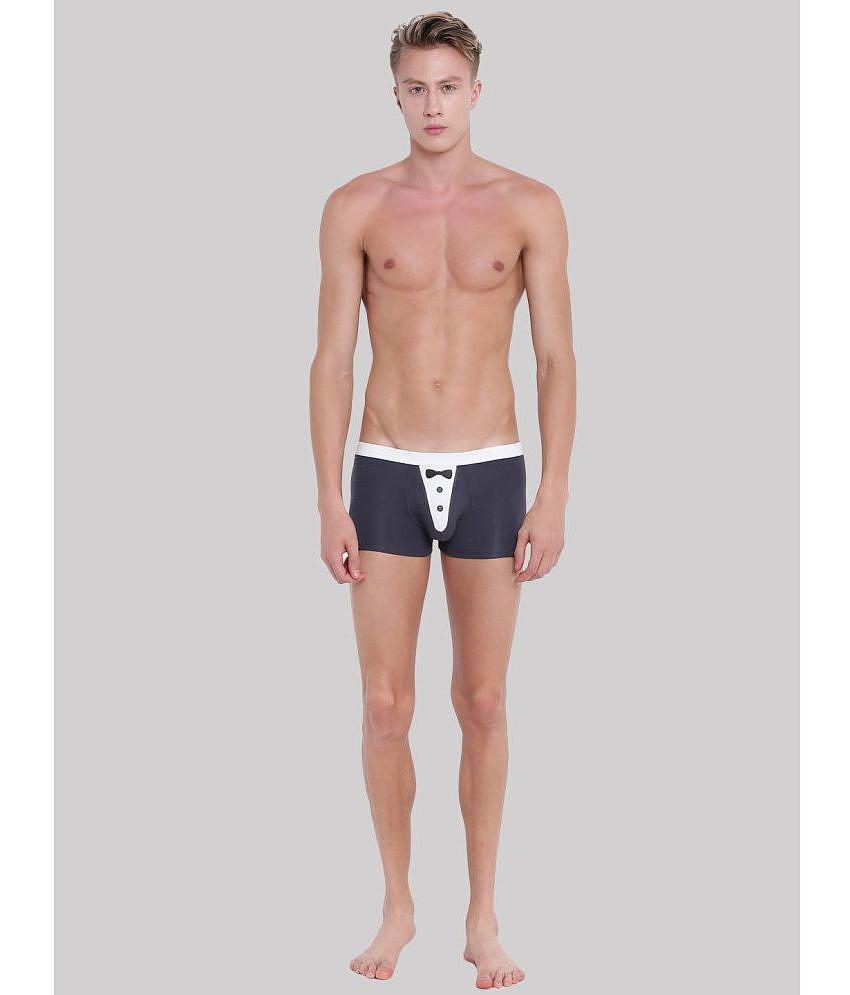 Affordable Men La Intimo - Light Grey LITR005 Cotton Blend Mens Trunks ( Pack of 1 ) - None 2025