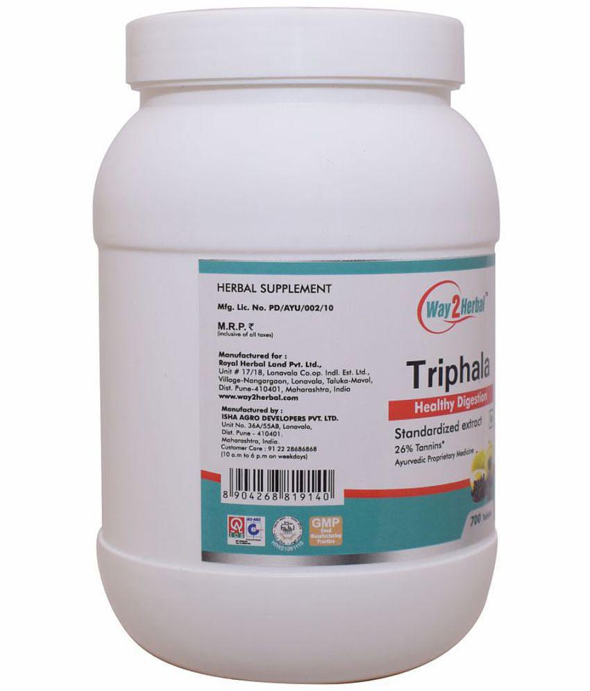 Way2Herbal Triphala Capsule 700 no.s Pack Of 1