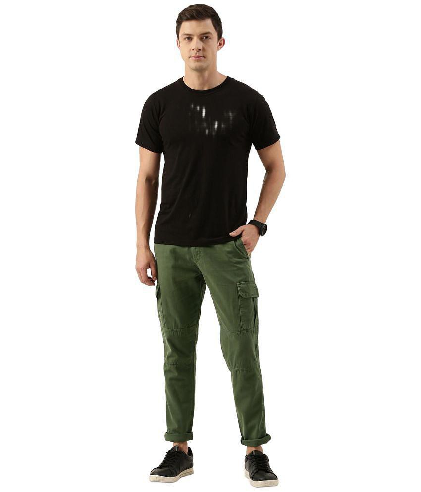 IVOC Olive Slim Cargos ( Pack of 1 ) - None