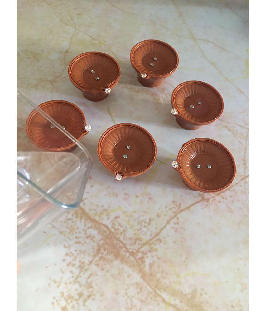 THRIFTKART - Brown Others Electric Diya ( More Than 10 ) - Brown