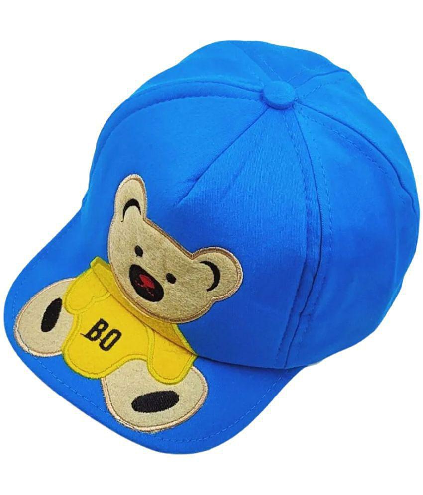 Buy Online Garg Store Zacharias Girl's Kids Cotton Cap kc-07-Blue  (Pack of 1) (1-4 Years) - None