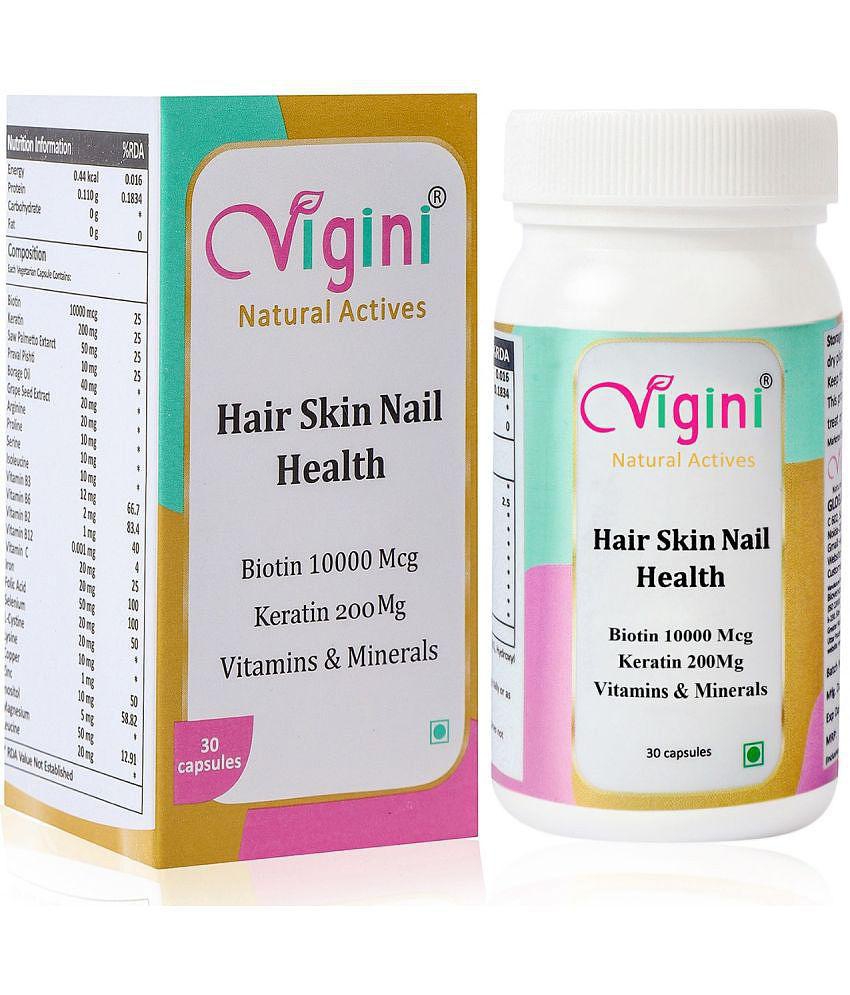 Vigini Hair Growth Nail Biotin 10000 mg Vitamins Capsule