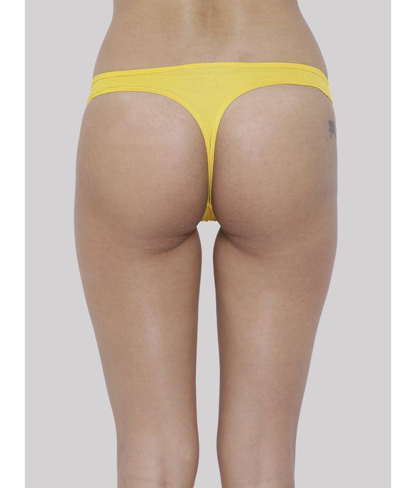 Chic Men BASIICS By La Intimo - Multicolor BCPSS010C Polyester Solid Women's Bikini ( Pack of 3 