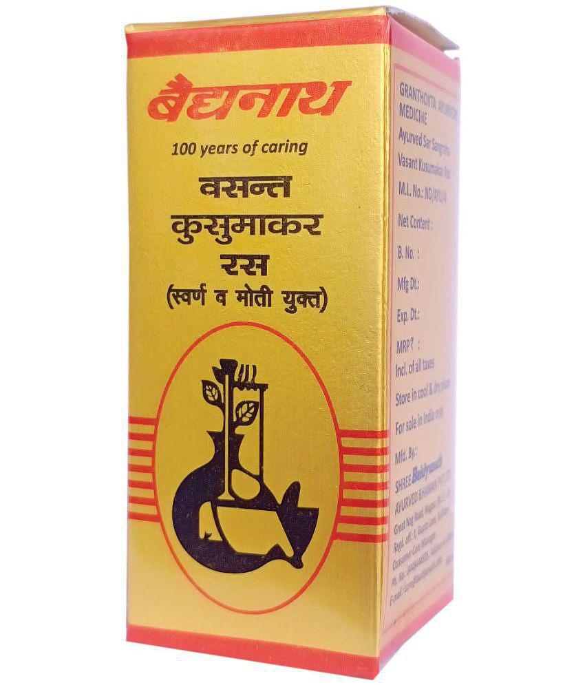 Baidyanath Vasant Kusumakar Ras With Gold And Pearl Tablet 10 no.s Pack of 1