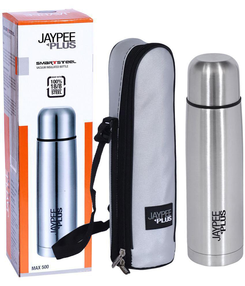 Jaypee Plus - Max 500 Silver 500 mL Water Bottle ( Set of 1 ) - Silver