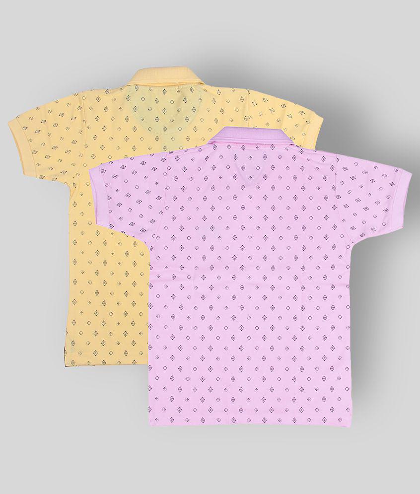 Elegant Women NEUVIN - Multicolor Cotton Boys Polo T-Shirt ( Pack of 2 ) - None 2025 at ShopCirc