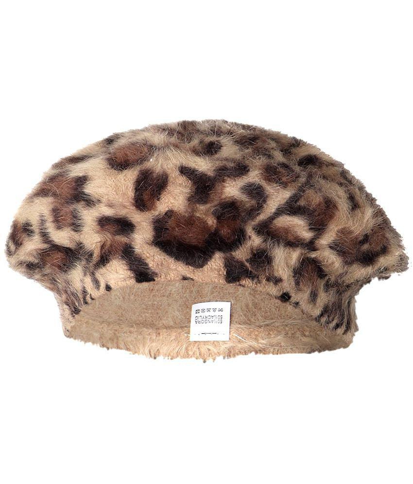 Top Men Zacharias Brown Woollen Womens Cap ( Pack of 1 ) - Brown 2025 at ShopCircuit | ONDC