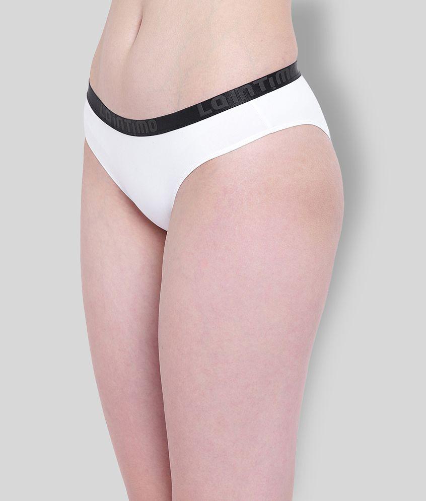 Trendy Men La Intimo - White Nylon Solid Womens Bikini ( Pack of 1 ) - S 2025 at ShopCircuit | O