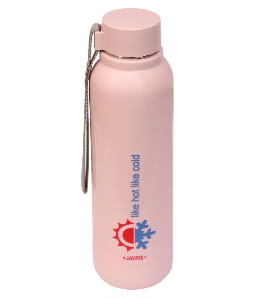 Jaypee Brightsteel  Pink 690 mL Stainless Steel Water Bottle set of 1 - Pink