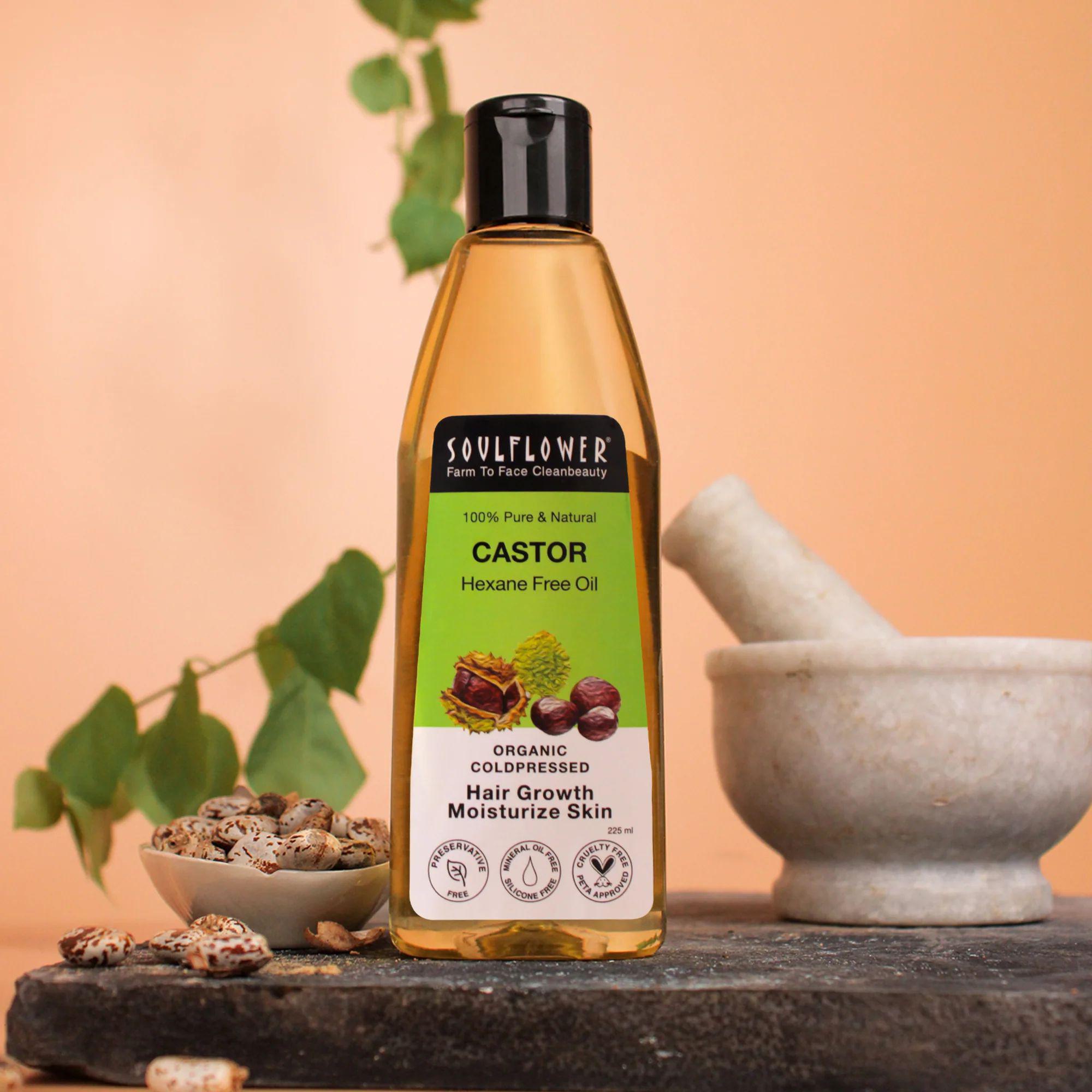 Cold-pressed Castor Oil/Arandi Oil For Hair, Skin & Eyebrows