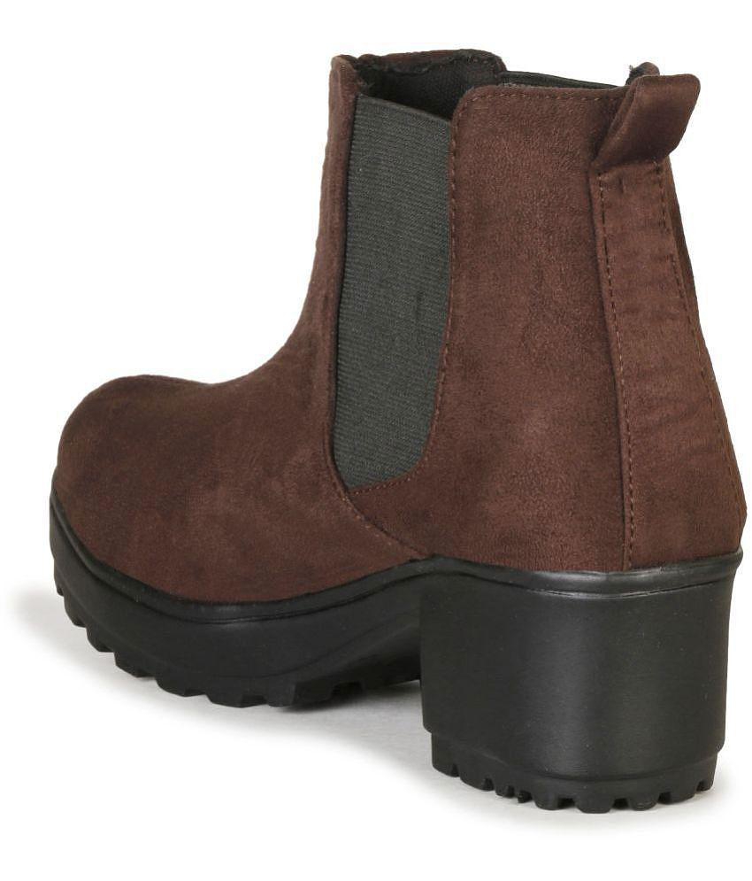 Ishransh - Brown Women's Ankle Length Boots - None