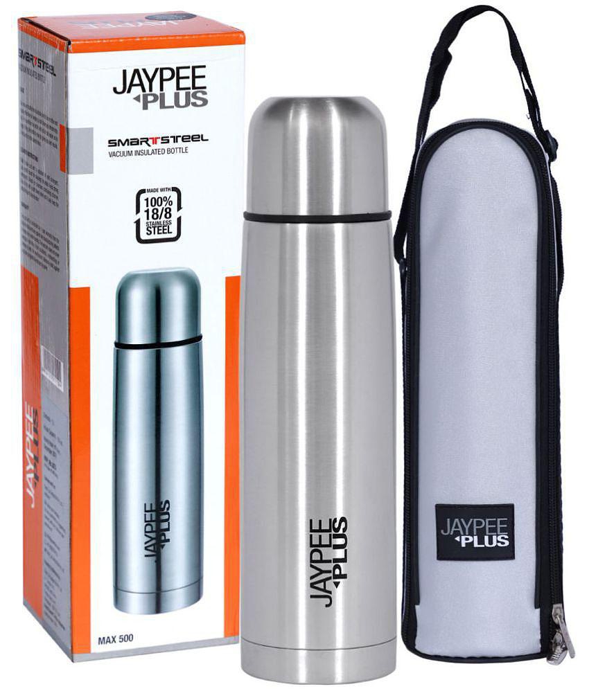 Jaypee Plus - Max 500 Silver 500 mL Water Bottle ( Set of 1 ) - Silver